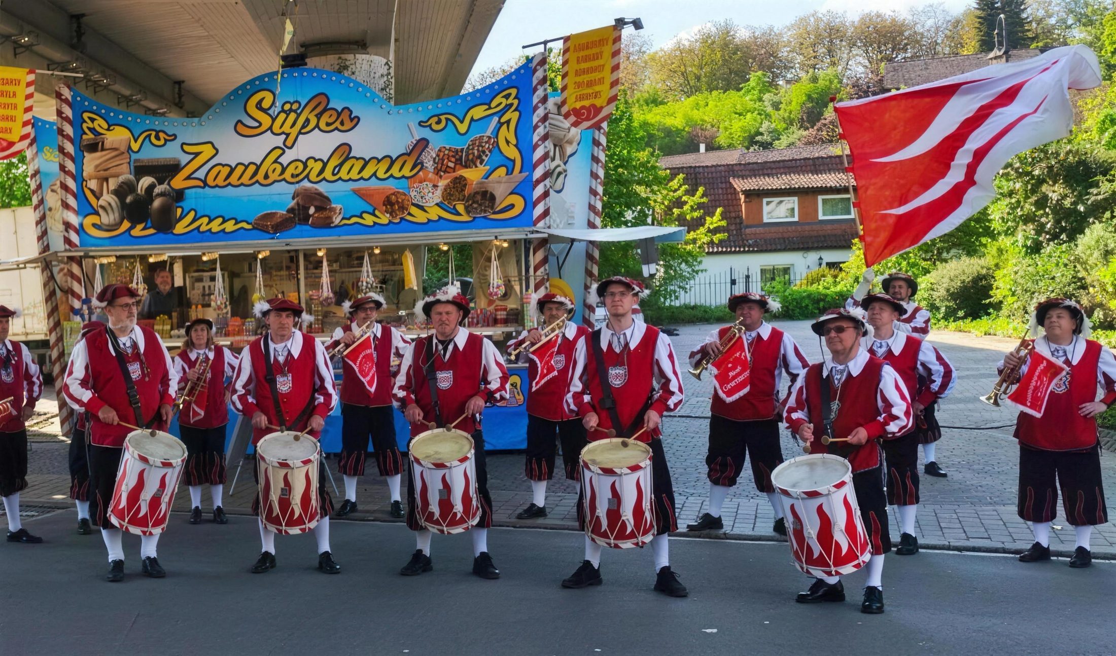 Spielmannszug beim Fest in Osterburken
